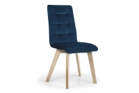 Krzesło tapicerowane Modern 4 na drewnianych nogach - granat Salvador 05 / nogi buk granatowe krzesło z bukowymi nogami