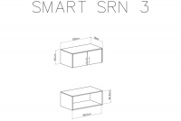 Nadstawka do szafy Smart SRN3 - antracyt 