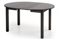 Okrągły stół rozkładany Neryt 102-142x102 cm - czarny czarny rozkładany stół