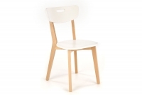 Krzesło drewniane Intia - białe / buk lakierowany krzesło drewniane