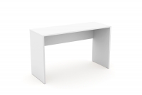 Nowoczesne biurko z kontenerkiem Agapi - biały Nowoczesne biurko z kontenerkiem Agapi - biały - minimalistyczna forma