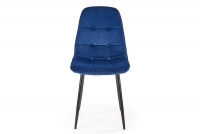 Nowoczesne krzesło tapicerowane K417 - granatowy velvet Nowoczesne krzesło tapicerowane K417 - granatowy velvet