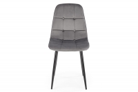 Nowoczesne krzesło tapicerowane K417 - popielaty velvet Nowoczesne krzesło tapicerowane K417 - popielaty velvet