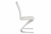 Nowoczesne tapicerowane krzesło K188 - białe Nowoczesne tapicerowane krzesło K188 - białe