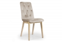 Krzesło tapicerowane Platinum 5 - beż Salvador 02 / nogi buk beżowe krzesło na drewnianych nogach