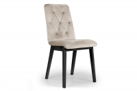 Krzesło tapicerowane Platinum 5 - beż Salvador 02 / czarne nogi beżowe krzesło na czarnych nogach