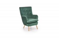 RAVEL fotel wypoczynkowy ciemny zielony / naturalny RAVEL fotel wypoczynkowy ciemny zielony / naturalny 