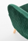 RAVEL fotel wypoczynkowy ciemny zielony / naturalny ravel fotel wypoczynkowy ciemny zielony / naturalny