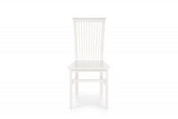 Krzesło drewniane Remin z twardym siedziskiem - biały białe krzesło do jadalni
