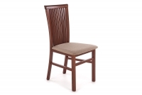 Krzesło drewniane Remin z tapicerowanym siedziskiem - Inari 23 / ciemny orzech ciemne krzesło