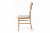 Krzesło drewniane Remin z twardym siedziskiem - dąb artisan krzesło z litego drewna