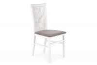 Krzesło drewniane Remin z tapicerowanym siedziskiem - Inari 91 / biały białe krzeslo drewniane