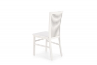 Krzesło drewniane Remin z twardym siedziskiem - biały drewniane krzesło