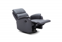 Skórzany fotel wypoczynkowy Amber z funkcją relaks  fotel rozkładany z funkcją obrotową