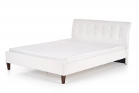Łóżko tapicerowane Samara 160x200 - biały białe łóżko tapicerowane