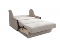Sofa rozkładana Amerykanka Kuga 120 sofa amerykanka w jasnej tkaninie rozkładana do spania 