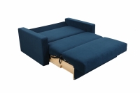 Sofa rozkładana Amerykanka Monika 120 niebieska sofa amerykanka rozkładana do spania 
