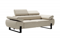 Sofa dwuosobowa z elektrycznie wysuwanym siedziskiem Verica II nowoczesna sofa wypoczynkowa