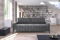 Sofa Molly w stylu retro - Bestseller 2021 szara kanaapa do salonu, z wysokimi nóżkami 
