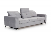 Sofa trzyosobowa z funkcją spania Belavio III szara sofa z regulowaną głebokością siedziska 