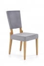 SORBUS krzesło, tapicerka - popielaty, nogi - dąb miodowy sorbus krzesło, tapicerka - popielaty, nogi - dąb miodowy