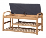 ST13 ławka / stojak na buty bambus - popielaty st13 ławka / stojak na buty bambus - popielaty