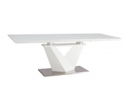 Stół rozkładany Alaras III 160-220x90 - biały  stół alaras III biaŁy 160(220)x90