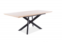 STÓŁ CAPITOL DĄB/CZARNY STELAŻ 160(200)X90 drewniany stół z czarną pdstawą