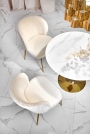 Stół Casemiro - biały marmur / złoty stół casemiro - biały marmur / złoty