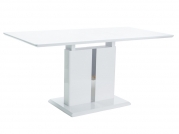 Stół rozkładany Dallas (110-150)X75 - biały lakier  stÓŁ dallas biaŁy lakier (110-150)x75