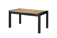 Stół rozkładany 160-200-240 Aktiv 92 - dąb taurus / czarny stół do jadalni