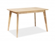 Drewniany stół rozkładany Brando 120-160x80 cm - dąb Drewniany stół rozkładany Brando 120-160x80 cm - dąb