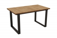 Stół rozkładany do jadalni Temir 140-200 - Dąb Wotan  stół z metalową ramą