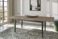 Stół rozkładany 160-240 Evora 92 - zielony / dąb lefkas stół klasyczny 