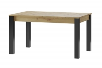Stół rozkładany Lucas 40 - 140-210 cm - dąb artisan/czarny mat Stół rozkładany