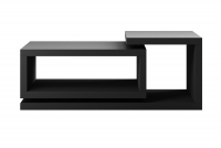 Stolik kawowy Bota 97 z wnękami 120 cm - czarny supermat nowoczesny stolik 