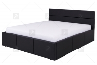 Sypialnia Celeste I czarne łóżko tapicerowane