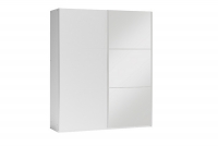 Szafa przesuwna z lustrem Vigo 150 cm - biała szafa z dużym lustrem 