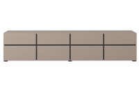 Szafka RTV Cross 40 z szufladami 225 cm - congo / czarny Szafka RTV Cross 40 z szufladami 225 cm - congo / czarny