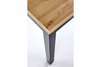 Stół rozkładany Tanre 160-230x80 cm - dąb artisan / czarny Stół do jadalni