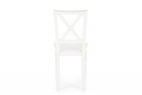 Krzesło drewniane Tucara z twardym siedziskiem - biały drewniane krzesło skandynawskie