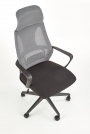 Fotel biurowy Valdez z podłokietnikami - popiel / czarny fotle ergonomiczny