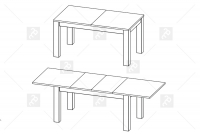 Drewniany stół do jadalni Velvet 40 rozkładany 160-250x90 - dąb rustical Velvet 40 - stół rozkładany do jadalni
