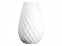 Wazon ozdobny ceramiczny LINA 2 Biały biały wazon