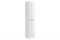 Zestaw mebli łazienkowych Capri White II - Biały połysk / dąb kraft złoty - 7 elementów wysoka szafka łazienkowa Capri 
