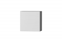 Zestaw mebli młodzieżowych Alabama Biały mat / Szary mat półka wisząca kwadrat zamykana